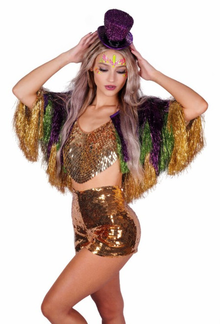 Leprechaun Mini Purple Shiny Hat