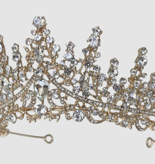 Gold Glamorous Princess Tiara