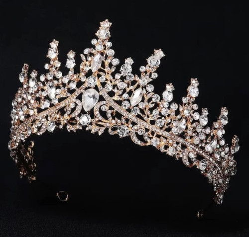 Gold Glamorous Princess Tiara