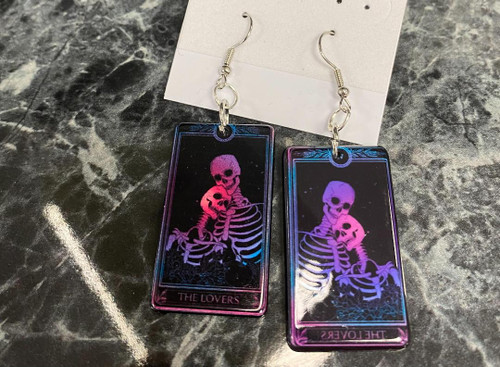 MBP Skeleton Lovers Tarot Earrings