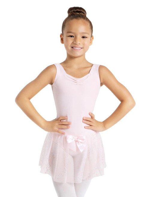 Capezio Glitter Glam Tank Pinch Front Dress - Girls Capezio Glitter Glam Tank Pinch Front Dress - Girls