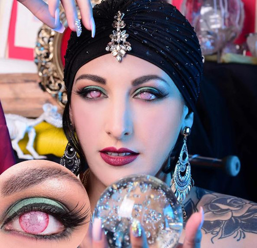 PRIMAL ® Embryo - Cosplay Pink Colored Contact Lenses