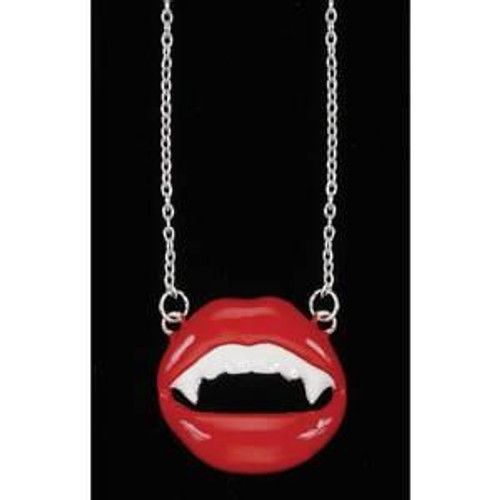 Vampire Lips Necklace