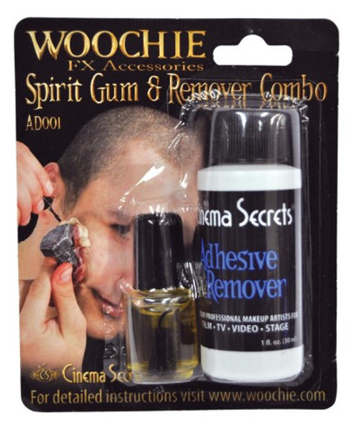 Spirit Gum .125 oz(4ml) & Remover Combo Pack