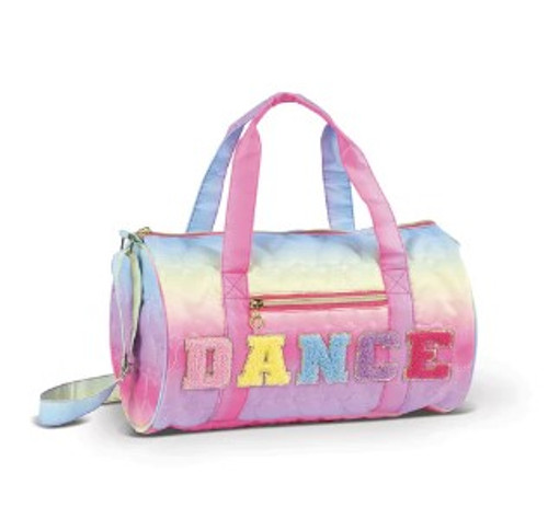 Quilted Heart Rainbow Duffle Bag