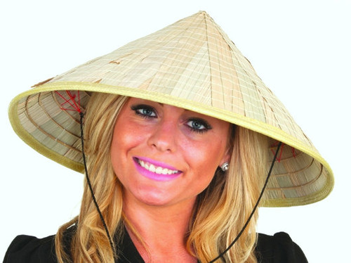 Large Bamboo Coolie Hat