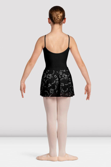 Printed Mesh Pull On Skirt