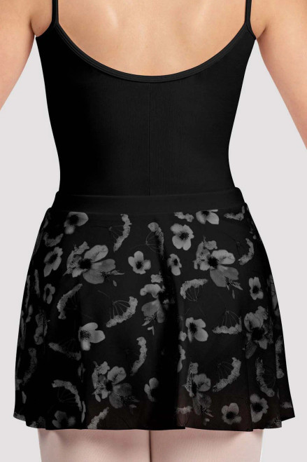 Printed Mesh Pull On Skirt