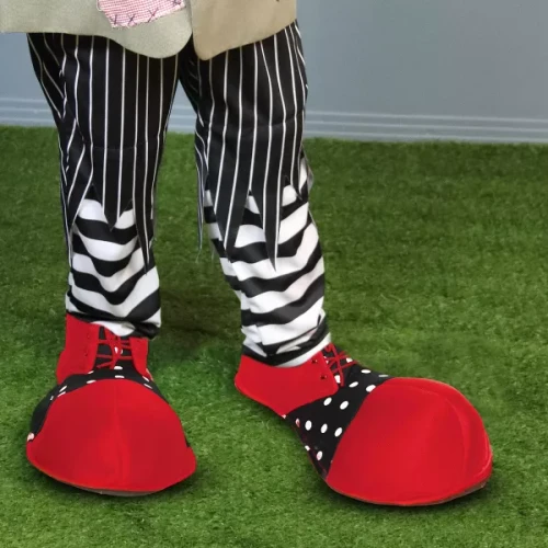 Oversized Clown Adult Costume Shoes | Red