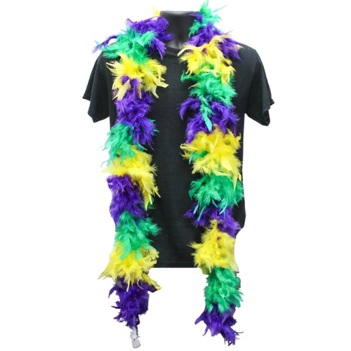 Purple, Green and Gold Boa Mardi Gras