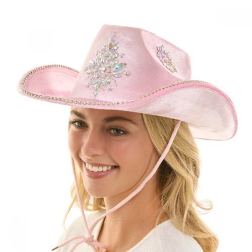 Rhinestone Pink Cowboy Hat