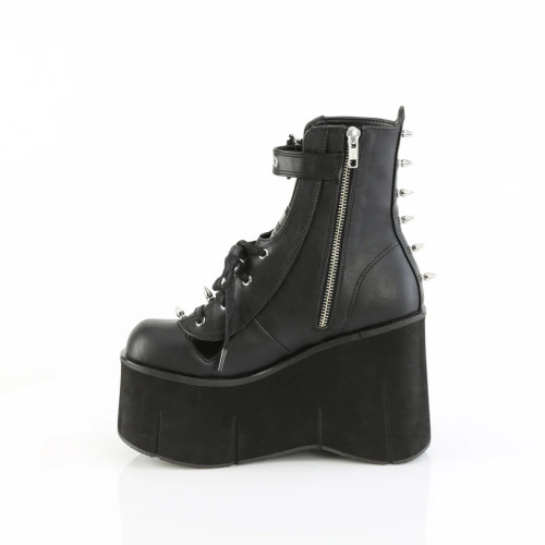 4 1/2" Platform Lace-Up Ankle Boot,Inside Metal Zip