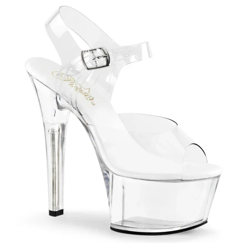 6" Heel, 2 1/4" PF Vegan Friendly Ankle Strap Sandal