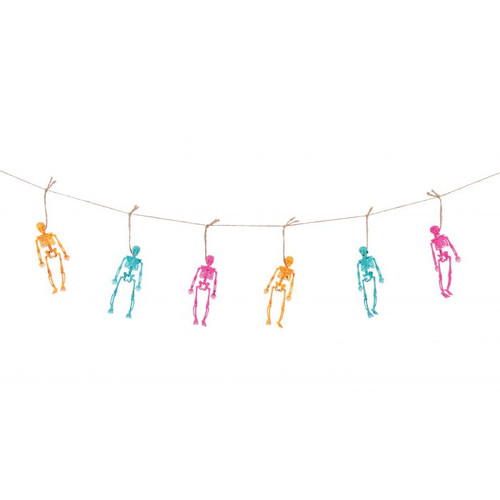 Vibrant Skeleton Garland