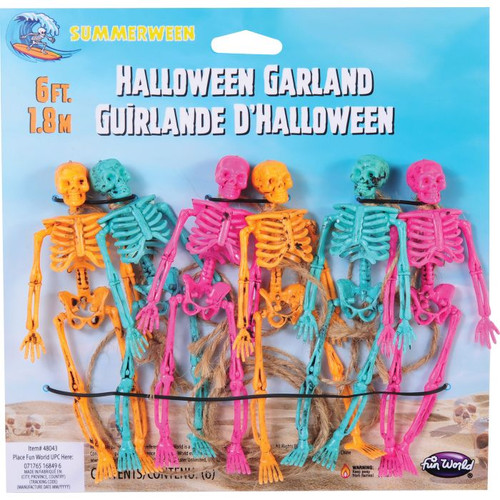 Vibrant Skeleton Garland
