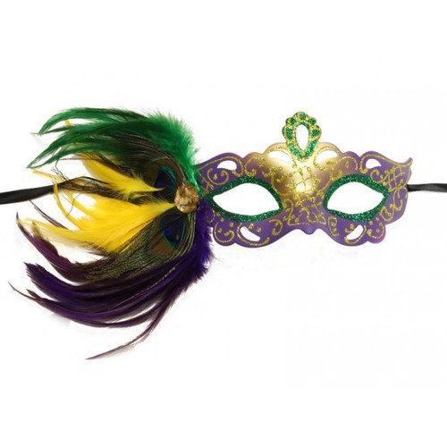 Mardi Gras Feather Mask