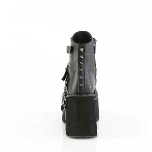 Demonia Kera-68 Blk Vegan Leather, 4 1/2" Platform