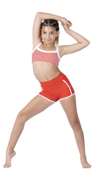 XO Dance Co Pinstripe Short - Imaginations Costume & Dance