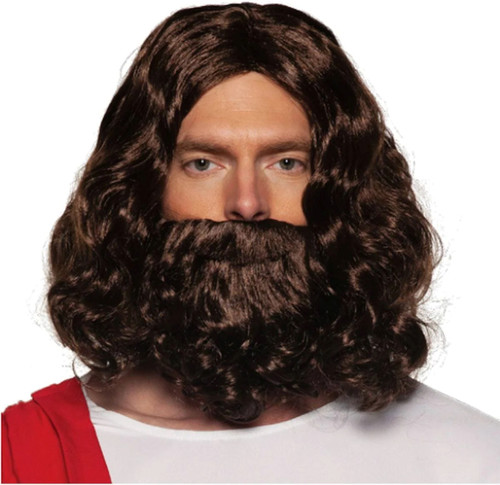 Jesus Wig & Beard Costume Set