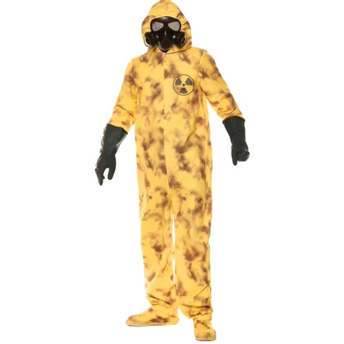 When a nasty disease swipes over the nation and rages in small towns and large one alike, how will you deal with containment and lockdown? This costume hazmat suit is the perfect thing to have in these situations. Costume includes hooded jumpsuit with attached shoe covers. This is great on its own, but would be even better with some of the other costumes and accessories from our store!