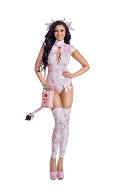 Strawberry Milk Cow pink cow print Teddy. We are empowering. We are inclusive. We are fun. But above all, we are sexy!!!!!