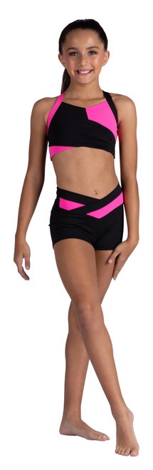 Vaughn Girls V-Waist Color Block Short