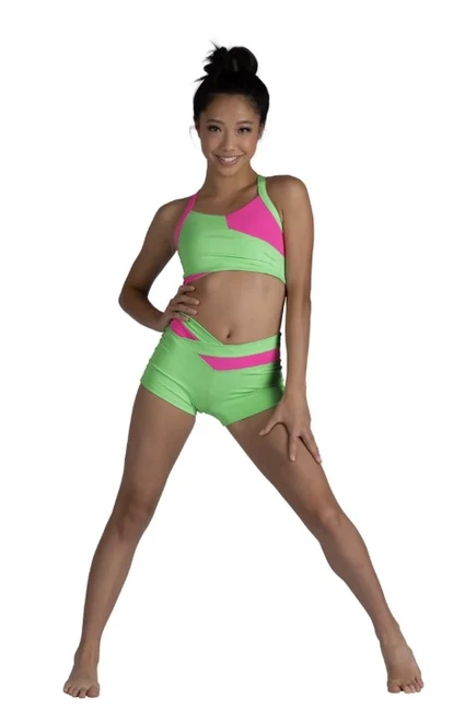 D - Jagger Girls Color Block Halter Top