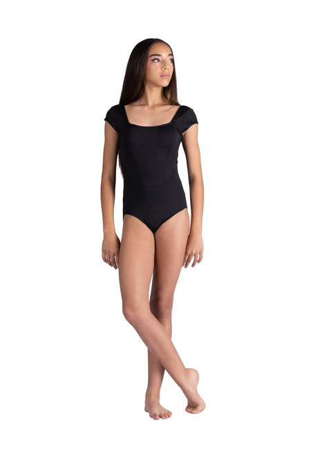 Anyah Girls Square Neck Seamed Leotard