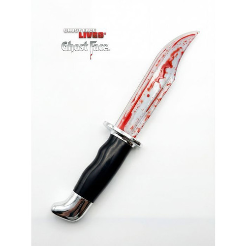 For group costume ideas, this knife pairs perfectly with Ghost Face costumes for a complete Scream look, and works seamlessly in horror‑themed groups.
