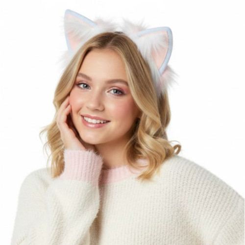 Pink Furry Costume Ears.