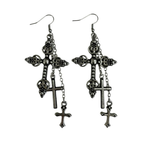 Gothic Cross Earrings