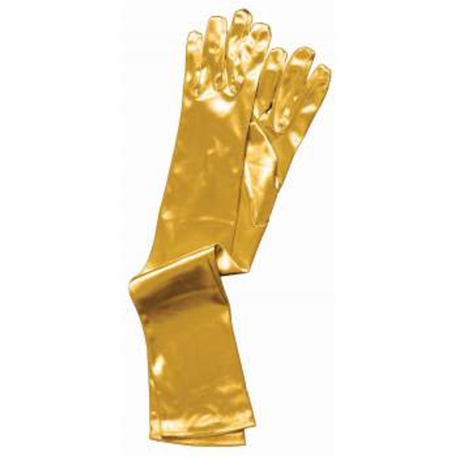 long gold gloves