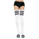 Leg Avenue Athletic Style Striped Thigh Hi Socks