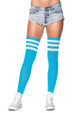 Leg Avenue Athletic Style Striped Thigh Hi Socks