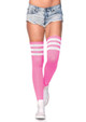 Leg Avenue Athletic Style Striped Thigh Hi Socks