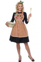 Gingerbread Apron with Headband & Bow Clip