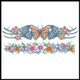 Body Bands Flowers Temporary Tattoo