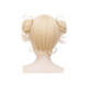 Anime My Hero Academia Himiko Toga Short Blonde Cosplay Wigs with Vampire Teeth