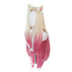 Game LOL KDA The Baddest Ahri 100cm Long Beige Gradient Pink Cosplay Wigs