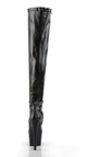 7" (17.8cm) Stiletto Heel, 2 3/4" (7cm) Platform Plain Stretch Platform Thigh Boot