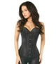 Lavish Black Brocade Corset