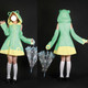 Anime Cardcaptor Sakura: Clear Card Sakura Frog Raincoat Cosplay Costumes