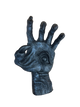 Eerie Black Hand with Eye in Palm