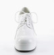 70's 3 1/2 Heel Men White Patent Disco Platform Shoes