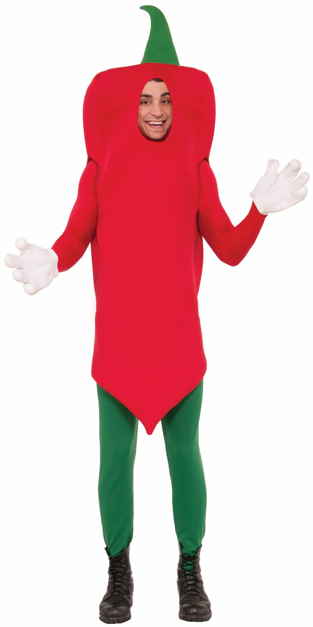 Hot Pepper Costume Adult Open Face