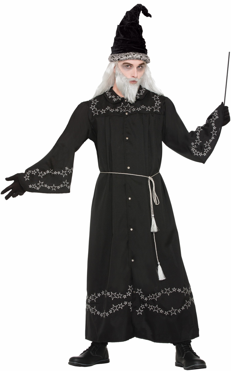 wizard robe costume halloween witch adult stars silver witches wizards robes costumes mens standard