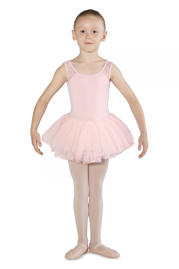 Mirella Glitter Mesh Tank Sleeve Tutu Girls Leotard Imaginations Costume And Dance 