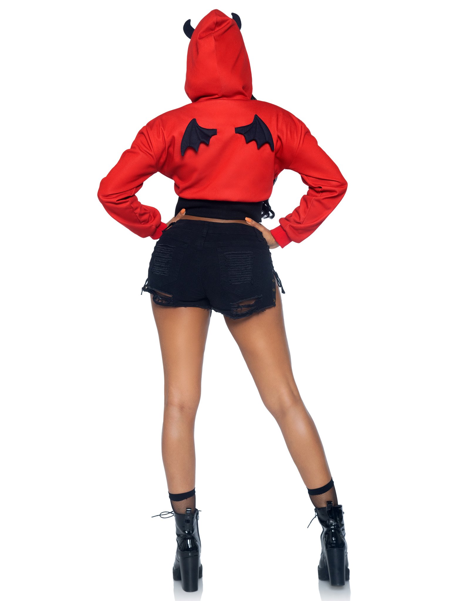Devil hoodie with wings clearance