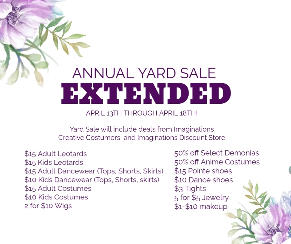 Annual Yard Sale Extended!