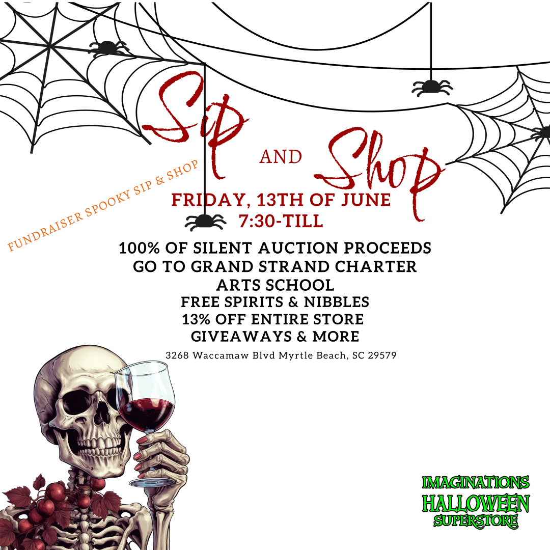 Half Way to Halloween Sip and Shop!